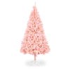 6 FT Artificial Christmas Tree, Unlit Christmas Pine Tree with 1000 Branch Tips and Sturdy Metal Stand for Office Home Store Party Holiday Decor, Pink