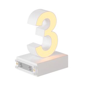 Magnetic LED Light Number, (3) H3.7" 3000K