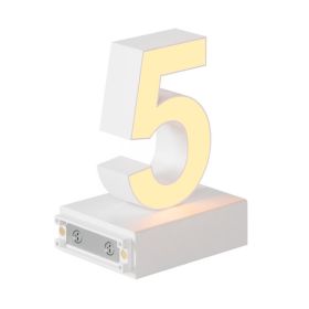 Magnetic LED Light Number, (5) H3.7" 3000K