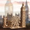3D Wooden Puzzle Big Ben Model Kits Desktop Clock DIY Building Blocks Creative Gift Home Decor for Family Unique Christmas Gift