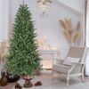 6ft Artificial Christmas Tree, 1168 Branch Tips, Full Lush Hinged Pine with PE+PVC Mixed Needles