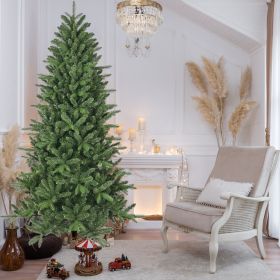6ft Artificial Christmas Tree, 1168 Branch Tips, Full Lush Hinged Pine with PE+PVC Mixed Needles