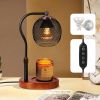 Candle Warmer Lamp with Timer and Dimmable,Height-Adjustable,Electric Black Wax Melt Lamps for Jar Candles,lampara para velas aromaticas