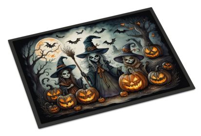 Witches Spooky Halloween Doormat Front Door Mat Indoor Outdoor Rugs for Entryway, Non Slip Washable Low Pile, 24H X 36W