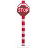Lighted STOP Sign Christmas Yard Decorations