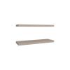 Floating Shelves 1.50" H, 2 Shelves, Taupe