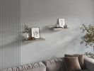 Floating Shelves 1.50" H, 2 Shelves, Taupe