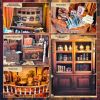 3d wooden puzzle for adults Nostalgia Photo Studio book nook with lights model kit dollhouse DIY miniature house Birthday and Christmas gifts