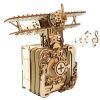 3d Wooden Puzzle Punk Airplane Music Box You Are My Sunshine Handmade Assembly Model Kit Holidays Brthdays Christmas Gifts