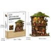 MUSIC PARK 3D Wooden Puzzle For Adults Forest Whisper Tea Book Nook DIY Miniature House Assembly Model Stress Relief Toy Home Decor Gifts