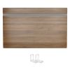 ( WALNUT Color ) 5 Pcs Wire Shelf Covers, Foamed PVC Wire Rack Covers for Removable Closet (Not Wood)