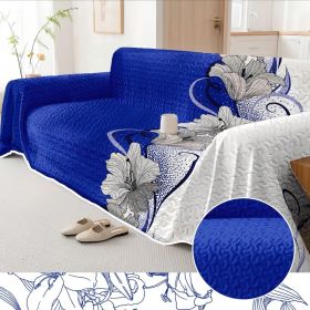 Quilted Embroidered Sofa Cover And Daybed Cover Set For 1 To 4 Seaters (Option: 4 Seater)