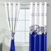 9-Piece Blue And White Lotus Bedspread And Curtain Set For King