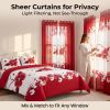 9-Piece Red And White Gardenia Duvet Cover Bedding Set For Queen, King And California King