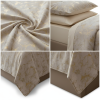 3-Piece Rock Brown Luxury Metallic Style Comforter Set For Queen And King