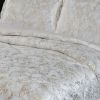 3-Piece Ivory Beige Luxury Metallic Style Comforter Set For Queen And King