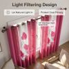 9-Piece Pink And White Rose Bedspread And Curtain Set For Queen And King