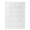 Modern Simple 6-Drawer Dresser White