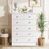 Modern Simple 6-Drawer Dresser White
