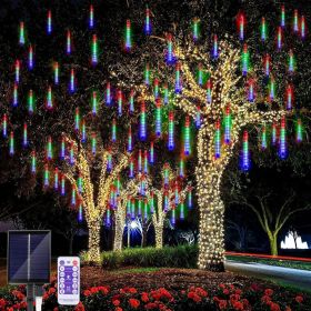 Outdoor Christmas lights, outdoor Halloween lights, LED meteor shower lights, suitable for Christmas, weddings, parties, festivals, gardens (Quantity: 2pcs)