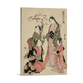 A Noble Young Lady (Type: Standard Framed Canvas Print, size: 16" x 12" / 42cm x 30cm (approx))