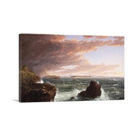 View Across Frenchman's Bay From Mt. Desert Island After a Squall 1845 (Type: Standard Framed Canvas Print, size: 28" x 20" / 70cm x 50cm (approx))
