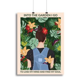 Into the Garden Standard Wall Art Canvas Print or Poster (Type: Standard Framed Canvas Print, size: 40" x 26" / 100cm x 65cm approx)