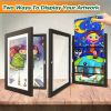 4 pcs Children's Art Frame Replaceable 8.5 X 11 Art Items Art Frame Front Open Picture Display Frame, As Halloween, Christmas Gifts