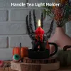 Halloween Decorations Indoor Skeleton Hand Ring Holder Tealight Candle Holder for Gothic Table Decor Jewelry and Earring Organizer