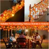 Timer & 3 Pack - 30Ft Fall Garland Fall Decorations for Home 60 LED Leafed Lights Patented Realistic Maples Leafed Battery Operated Autumn Fall D