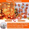 Timer & 3 Pack - 30Ft Fall Garland Fall Decorations for Home 60 LED Leafed Lights Patented Realistic Maples Leafed Battery Operated Autumn Fall D